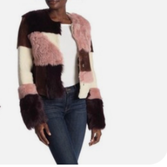 UGG - Hal Patchwork Fur Jacket - Picture 1 of 6
